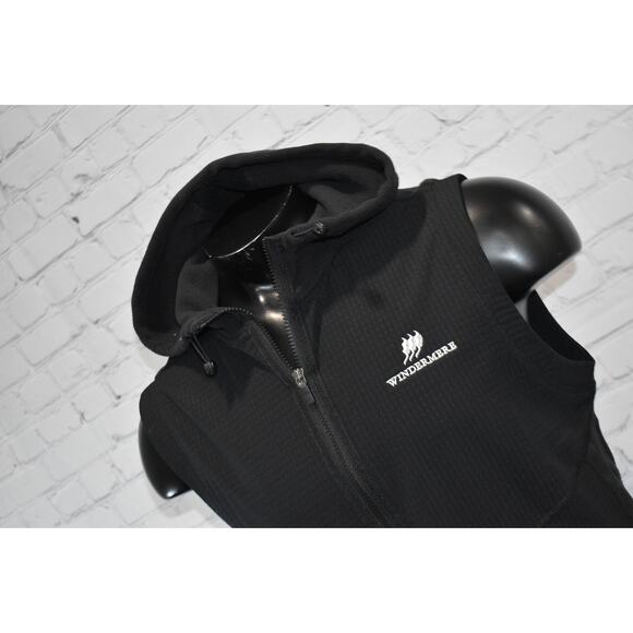 Adidas Golf Fleece Jacket Vest Hoodie Mens Size Medium Zip Windermere - Picture 1 of 7